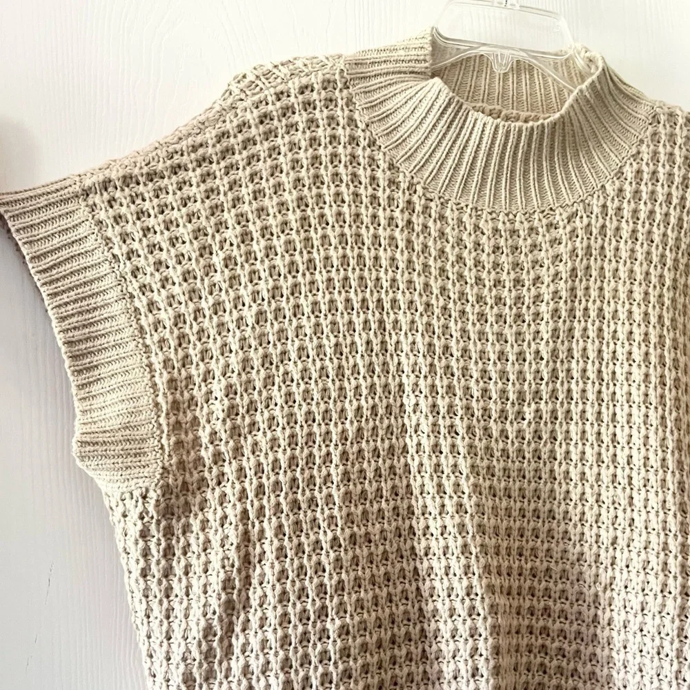 Cozy Knit Beige Sweater